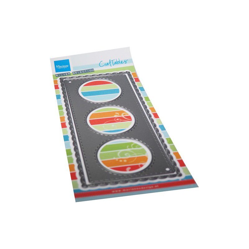 Marianne D Craftable Slimline 3 circles CR1584 110x260mm