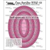 Crealies Oval Die XXL Ovals with square holes max.12,5x16,5cm