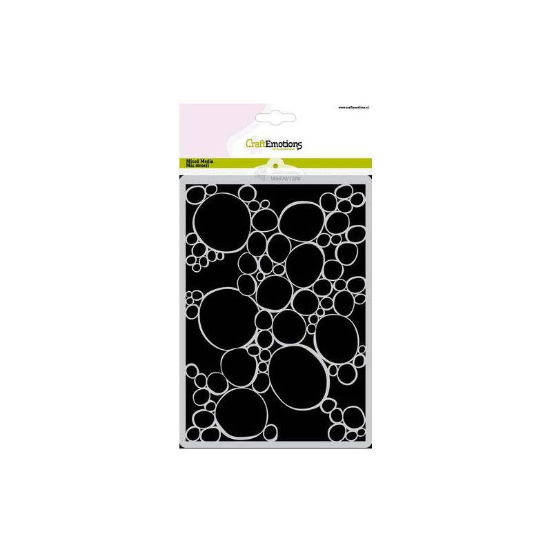 CraftEmotions Mask stencil Ocean - bubbles A5 Carla Creaties