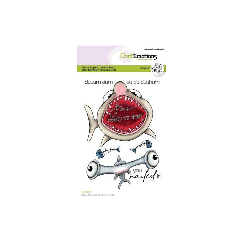 CraftEmotions clearstamps A6 - Ocean 7 Carla Creaties