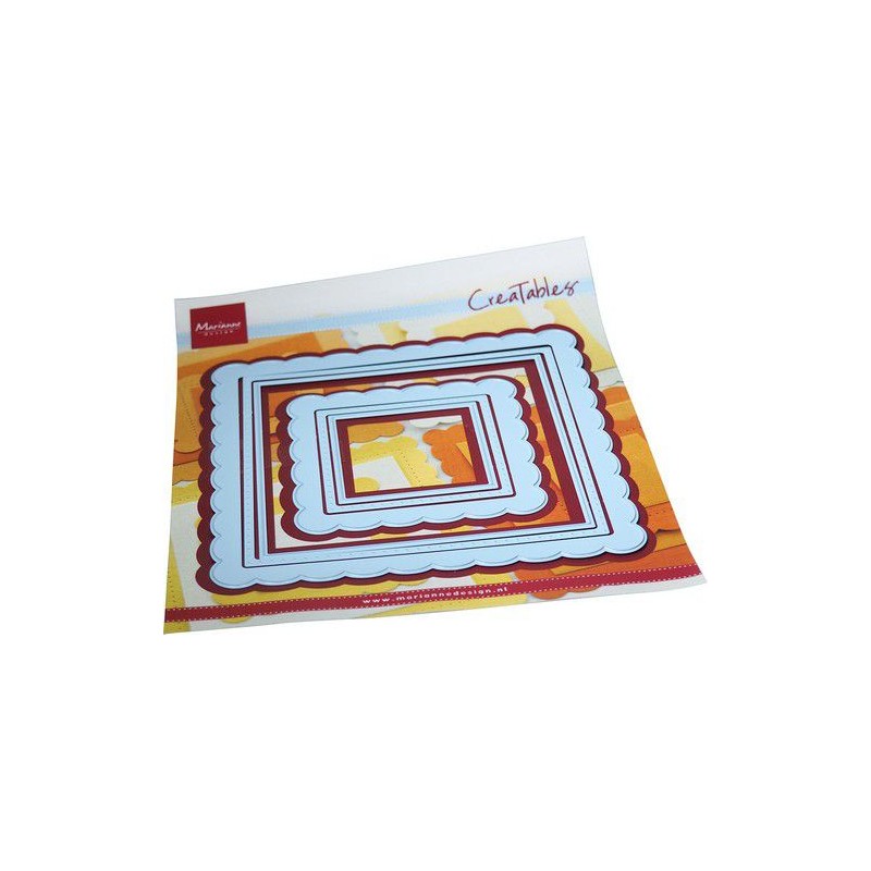 Marianne D Creatable Scalloped Squares LR0767 155x190mm