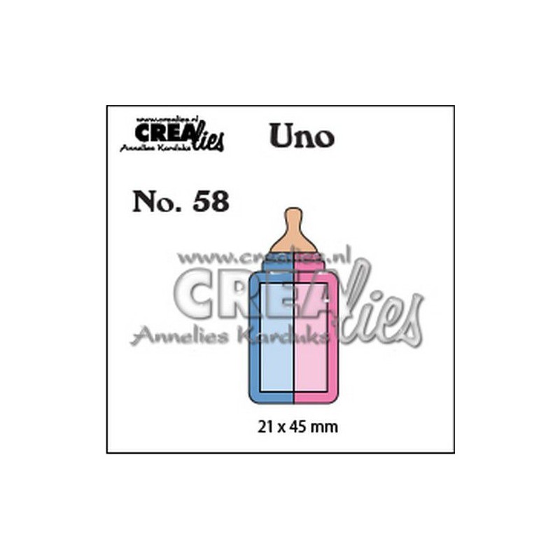Crealies • Uno cutting DIE no.58 Bottle  CLUNO58