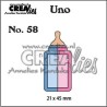 Crealies • Uno cutting DIE no.58 Bottle  CLUNO58