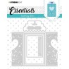 Studio Light Heart gate fold Cutting & Embossing Die set Essentials nr.10 - Portkortstansmall  13,4x13,8 cm