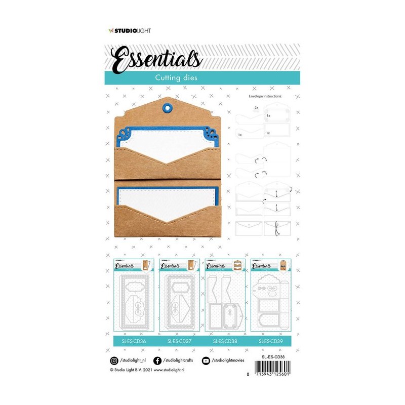 Studio Light • Essentials cutting die Envelope Nr.38 10,4x13,8 cm
