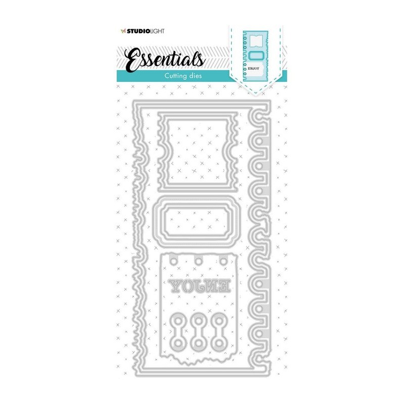 Studio Light • Essentials cutting die Slimline page ticket nr.81 10,5x21 cm