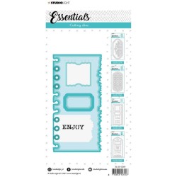 Studio Light • Essentials cutting die Slimline page ticket nr.81 10,5x21 cm