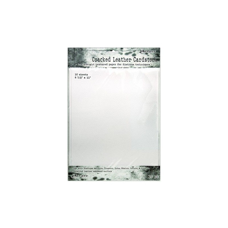Ranger Distress Cracked Leather Paper 8.5x11 10 sh