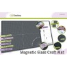 CraftEmotions Glass Craft Mat (60,3 x 36,2cm) magnetic Tempered glass grid 40x32cm