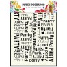 Dutch Doobadoo Dutch Mask Art stencil party background text A